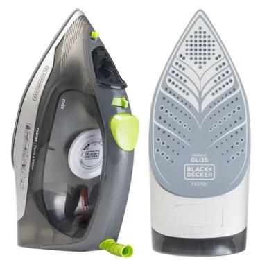 Imagem de Ferro de Passar 1200W Black Decker Ceramic Gliss Silver Green 127V