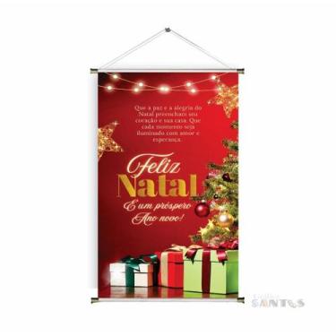 Imagem de Banner pronto Natal e Ano Novo BA 634 medida 45x70 cm arte Pronta