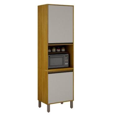 Imagem de Paneleiro Torre Quente 2 Portas Eduarda Plus CHF - CHF Móveis, Cinamom