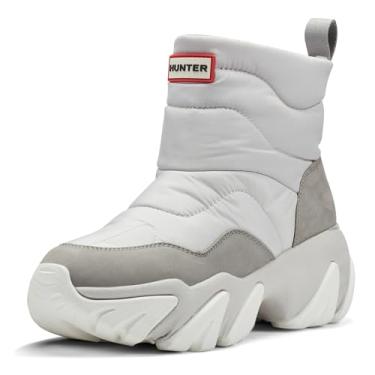 Imagem de Hunter Bota feminina Debra impermeável no tornozelo, Cinza claro, 41