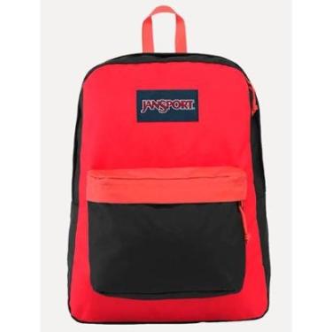 Imagem de Mochila JanSport Superbreak Red Block Vermelha-Masculino