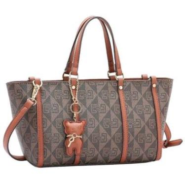 Imagem de Bolsa Feminina Monograma Contemporânea de Mão Chenson-Feminino