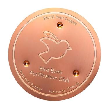 Imagem de ShengQuanHao Disco de Cobre para Purificação de Bebedouros para Pássaros com Suporte de 3 Pontos