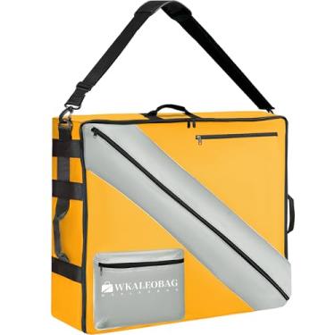 Imagem de WKALEOBAG Bolsa de armazenamento de cercadinho para cães, bolsa de cerca de cachorro portátil para viagens de trailer, compatível com a maioria das bolsas de ombro de 101,6 cm H, 8 painéis e 9 estacas