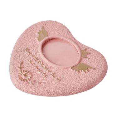 Imagem de MotiveTech Pedra Memorial para Gato E Cachorro, Lápide, Cimento, Marcador de Túmulo com Moldura, Lápide, Rosa