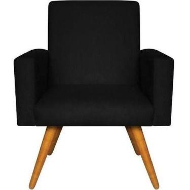 Imagem de Poltrona para sala e quarto Nina - Preto - In-9 Decor