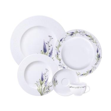 Imagem de Aparelho De Jantar Tramontina Lilla Em Porcelana Decorada 20 Peças