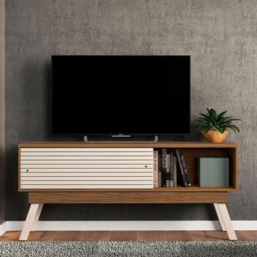 Imagem de Aparador Bancada Para Sala Frizz 1.5 - 7 Decor - Madetec, Naturale e O