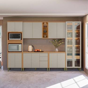 Imagem de Cozinha Modulada 6 Peças com Tampo Em MDF Allure Linea Brasil