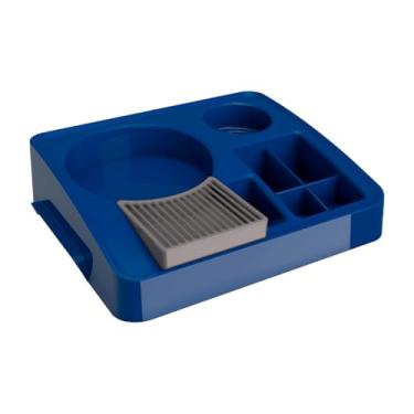 Imagem de bandeja para servir café com porta sache de plastico Unitermi - AZUL