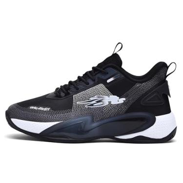 Imagem de Novetra Tênis de basquete masculino para esportes indoor e outdoor, tênis de corrida para treino(Gray,34 BR)