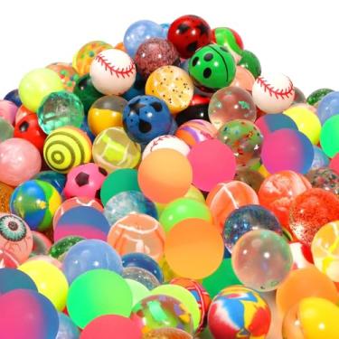 Imagem de Pllieay Pequenas bolas de borracha para lembrancinhas de festa infantis, bolas de néon para enchimento de sacolas de presente e máquina de venda automática... (264 peças 27 mm)