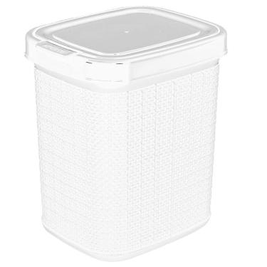 Imagem de Lixeira De Pia Juta Com Tampa 4,5 Litros Branca Nitron