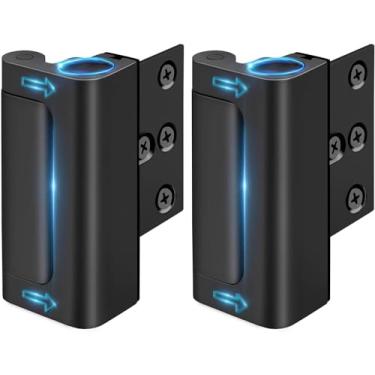 Imagem de Reforço de fechadura de porta de segurança doméstica - Fechaduras de segurança para crianças Fechadura à prova de crianças para porta da frente Trava de segurança para crianças Adicione resistências