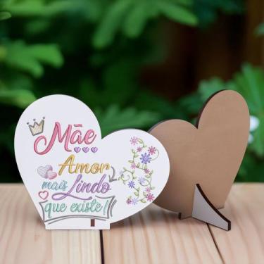Imagem de Kit 15 Lembranças Dia Das Mães Mdf Coração Frase - R9 Decor, Dia das M