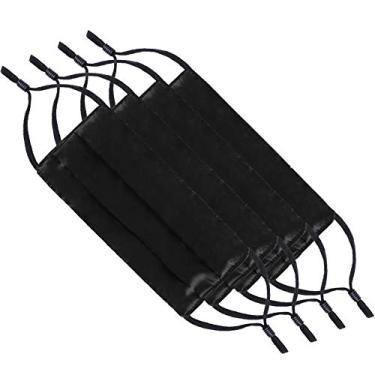 Imagem de Máscara facial de seda lavável, tecido preto, reutilizável, feminina, divertida, respirável, adultos, filtros, amoreira, ajustável, mascarillas, balaclava, corrente fofa, produtos kitsch, algodão