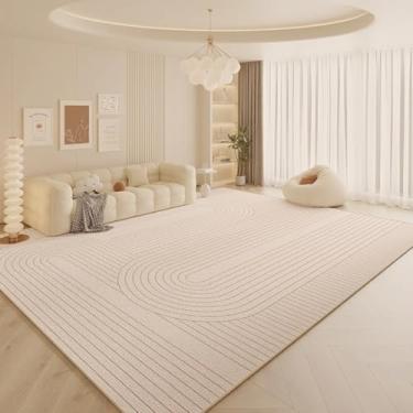 Imagem de Linha de decoração para sala de estar em estilo creme, carpete grande, tapete para quarto, vestiário macio, lavável, tapete para sala de estar (200x250 cm/B)