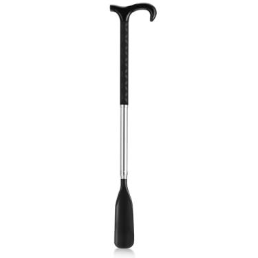 Imagem de Beaupretty Calçadeira de Longo para Botas, Ajudante de Sapato de Viagem de Metal para Idosos, Puxador de Artefato, Bengala Preta