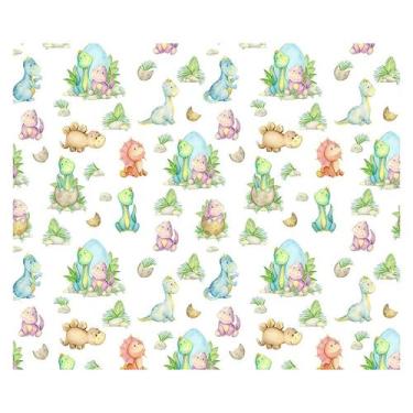 Imagem de Papel de Parede Adesivo Infantil Dinossauros Bebe Quarto - 500pcm - Al