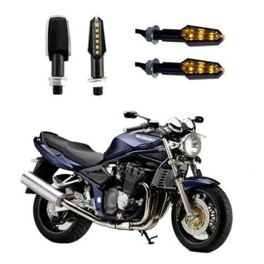 Imagem de KIT 4 Luz Seta Esportiva Pisca de Led Modelo P29 Para Moto BANDIT 1200