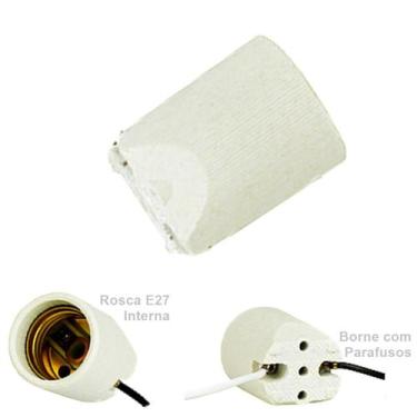 Imagem de Bocal Porcelana E27 Com Borne Para Paflon - Fertak