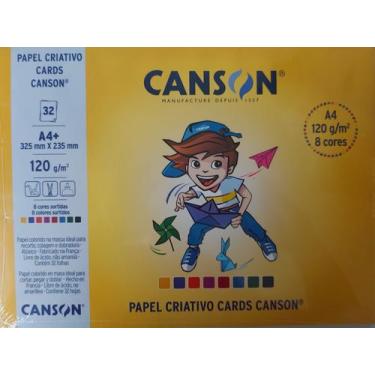 Imagem de Bloco criativo 120g Canson colorido com 32 folhas