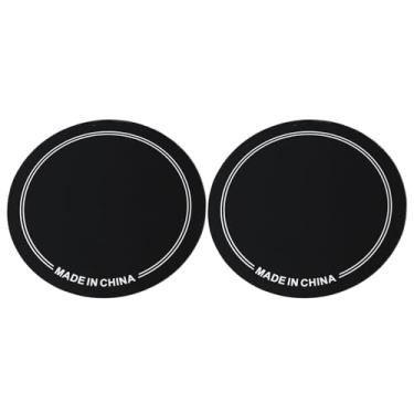 Imagem de MUNEFE 2PCS Patch de cabeça de tambor, protetor de patch de tambor, patch de pedal único bumbo para desempenho prático (Pedal único preto)
