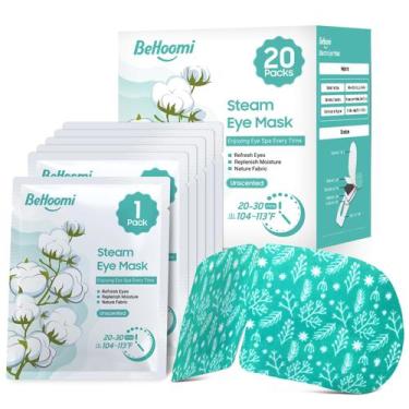 Imagem de Máscara de olhos a vapor BeHoomi, compressa quente descartável aquecid