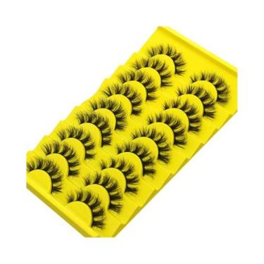 Imagem de Cílios Postiços Naturais 3D Wispy De Mink Sintético, Extensão De 5, 7,