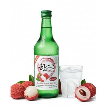 Imagem de Soju Coreano de Lichia Hanjan Original Importado 375ml