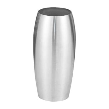 Imagem de Wswqop Vaso de metal de aço inoxidável, vaso de flores, arranjo de flores para prateleira de escritório