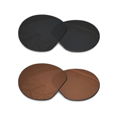 Imagem de SmartVLT Lentes de reposição para óculos Oakley Meta HSTN OW8002 51 mm AI - Mais opções, Stealth Black+âmbar marrom, One Size