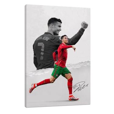 Imagem de Arte de parede em tela esportiva de futebol americano, decoração de parede com citação superstar, pôster inspirador, decoração motivacional para casa, escritório, academia, sala de aula, emoldurada