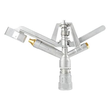 Imagem de IEUDNS Aspersor de impacto rotativo de entrada de 1" para jardim, braço ajustável, substituição multiuso para irrigação de pátios, parques, liga de