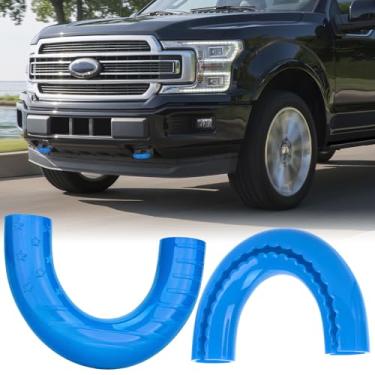 Imagem de MODELAUTO Capas de gancho de reboque compatíveis com acessórios Ford F150 2004-2025, para acessórios Ford Bronco 2021-2024, para Toyota Tundra 2017-2021, design personalizado, proteção antiferrugem