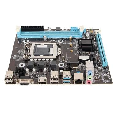 Imagem de Yunir Placa-mãe de computador, H81 Gaming Motherboard Channel Ddr3 M.2 Nvme Ngff Sata Pcie Slot Lga 1150 Micro ATX Pc Placa-mãe para 4ª geração