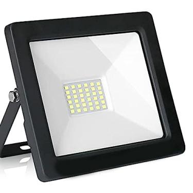 Imagem de Projetor Luminária LED 50W 6500K Elgin Preto Bivolt Luz Branca Fria