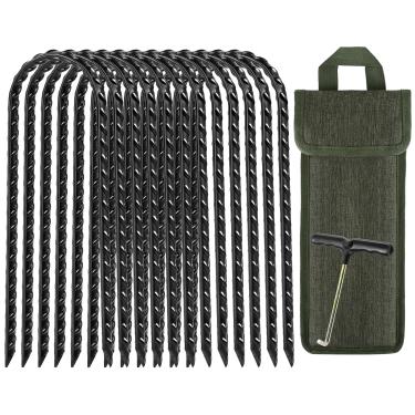 Imagem de Yihurlm Estacas âncoras trampolim de vento alto (pacote com 12)