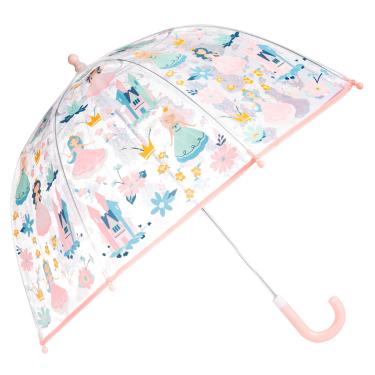 Imagem de Stephen Joseph, Guarda-chuva com bolhas que mudam de cor transparente, guarda-chuva infantil com cúpula, princesa