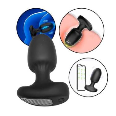 Imagem de Plug Massageador Elétrico Bluetooth Controle App iOS Android 9 Modos V
