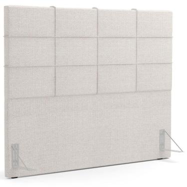 Imagem de Cabeceira Cama Box Casal 140 cm Roma W01 Linho Champagne - Lyam