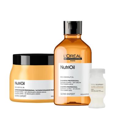 Imagem de Kit Serie Expert NutriOil Shampoo + Máscara 500g + Ampola