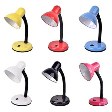 Imagem de Luminária Mesa Abajur 35cm Articulada Flexível PT-06 Cor: Vermelho