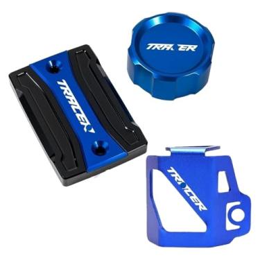 Imagem de Tampa do reservatório de fluido de freio dianteiro traseiro compatível com Tracer 900 7 700 GT 7gt 900gt 700gt 7/gt Tracer MT09 MT07 (ASet-Blue)