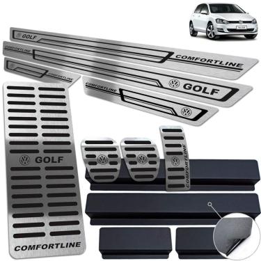 Imagem de Pedaleira Manual Soleira Descanso Preto Golf Comfortline