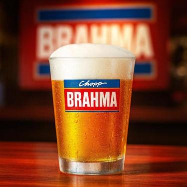 Imagem de Copo Chopp Brahma 350ml Original Ruvolo de Vidro  Cerveja Caldereta Ba