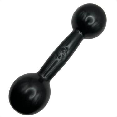 Imagem de Halter Emborrachado 3 Kg - Preto - BOX INGÁ