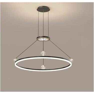 Imagem de Decoração para casa Lustre Sala de jantar Luzes pendentes Iluminação interna Luminária Luminárias de teto Salão Iluminação interna extravagante Lustres (preto, 4 cabeças cm) luminária penden