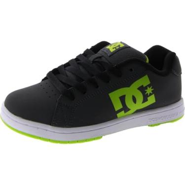 Imagem de DC Tênis de skate masculino Gaveler, Cinza/verde-limão, 3.5 Big Kid