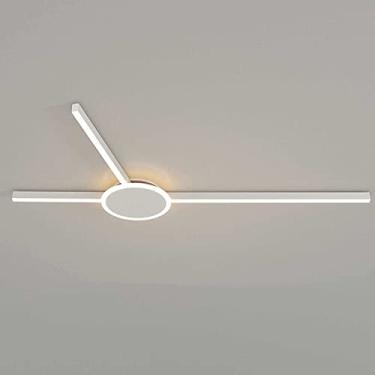 Imagem de Lustres Modernos LED Linha de Lâmpadas de Teto Alta Transmitância de Luz Corpo de Lâmpada de Acrílico Luz de Teto Luminária de Teto Regulável para Sala de Estar Quarto Sala de Jantar Cozinha